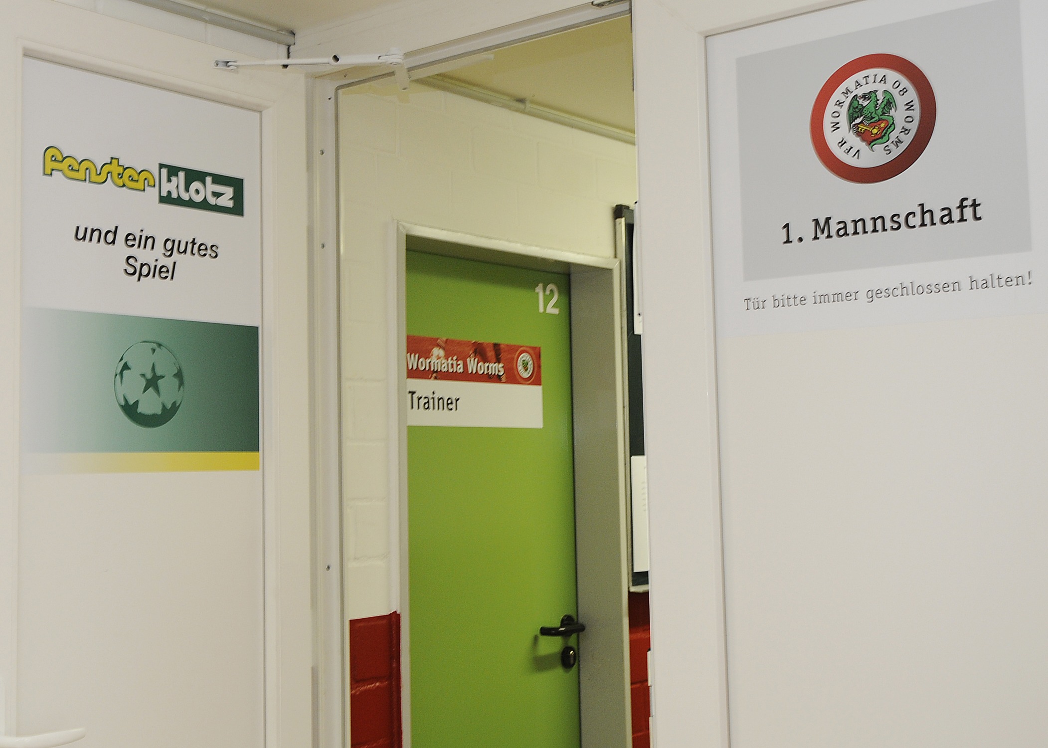 Neue Tür dank Fenster Klotz Wormatia Worms