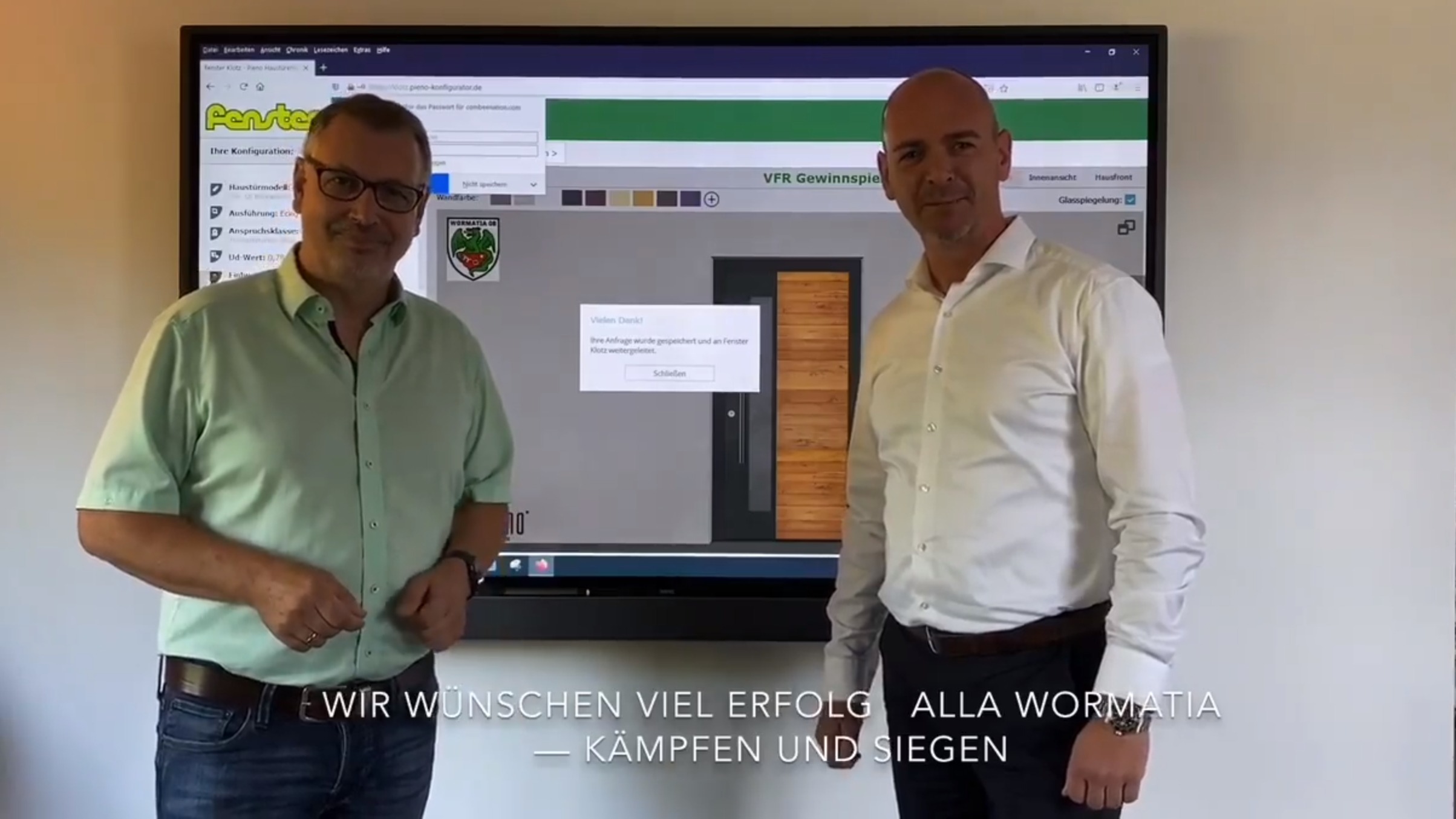 Fanpaket gewinnen mit Fenster Klotz Wormatia Worms