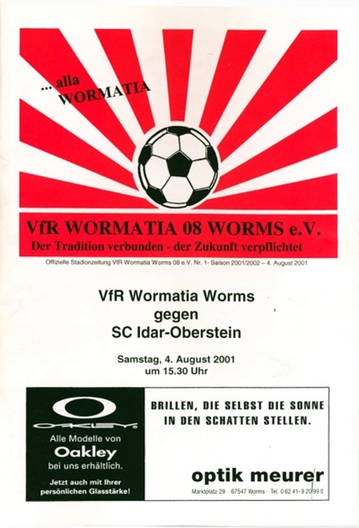 VfL Hamm Programm 2000/01 TuS Koblenz 