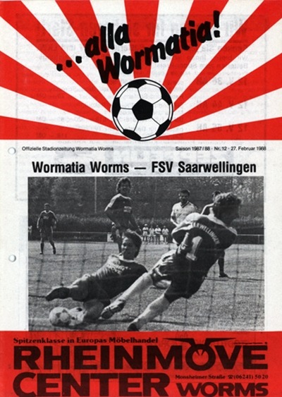 SG Wattenscheid Programm DFB Pokal 1992/93 FSV Salmrohr 
